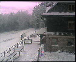 Terasa horského hotelu