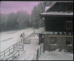 Terasa horského hotelu