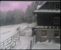 Terasa horského hotelu