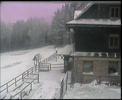 Terasa horského hotelu