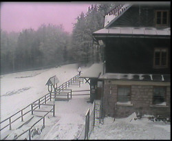 Terasa horského hotelu