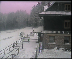 Terasa horského hotelu