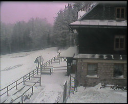 Terasa horského hotelu