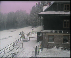 Terasa horského hotelu