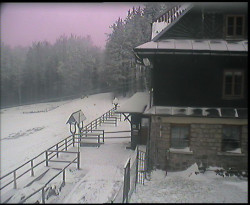 Terasa horského hotelu