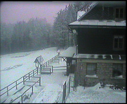 Terasa horského hotelu