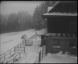 Terasa horského hotelu