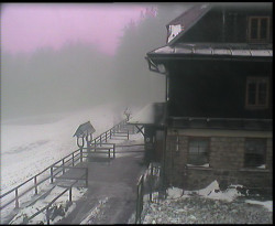 Terasa horského hotelu