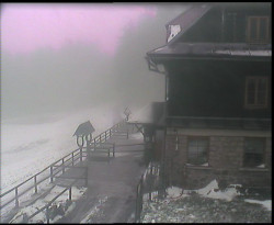 Terasa horského hotelu