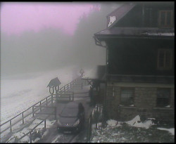 Terasa horského hotelu