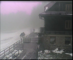 Terasa horského hotelu