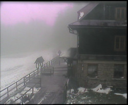 Terasa horského hotelu