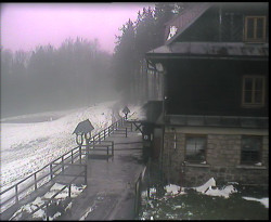 Terasa horského hotelu