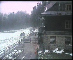 Terasa horského hotelu