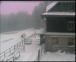 Terasa horského hotelu