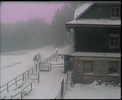 Terasa horského hotelu