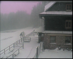 Terasa horského hotelu