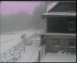 Terasa horského hotelu