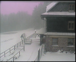 Terasa horského hotelu