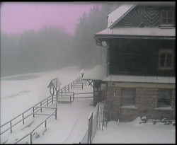 Terasa horského hotelu