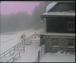 Terasa horského hotelu