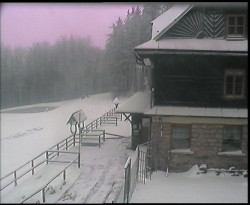 Terasa horského hotelu