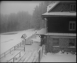 Terasa horského hotelu