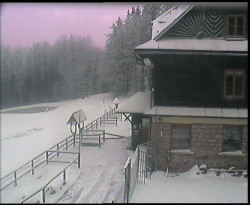 Terasa horského hotelu