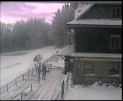 Terasa horského hotelu