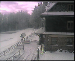 Terasa horského hotelu