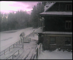 Terasa horského hotelu