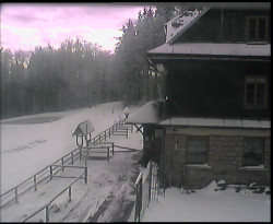 Terasa horského hotelu