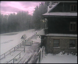 Terasa horského hotelu