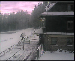 Terasa horského hotelu