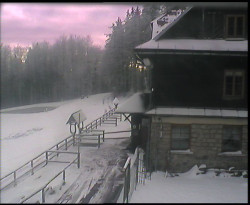 Terasa horského hotelu