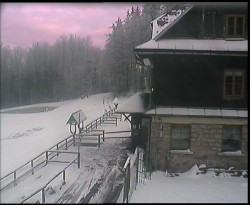 Terasa horského hotelu