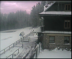 Terasa horského hotelu