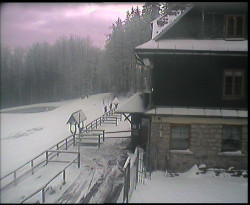 Terasa horského hotelu