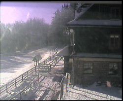 Terasa horského hotelu