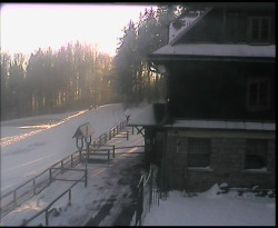 Terasa horského hotelu