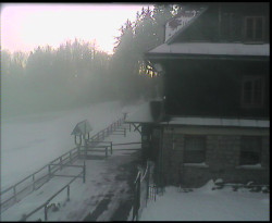 Terasa horského hotelu