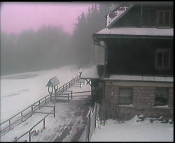 Terasa horského hotelu