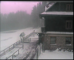 Terasa horského hotelu