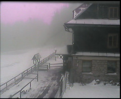 Terasa horského hotelu