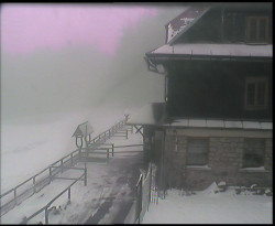 Terasa horského hotelu