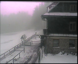 Terasa horského hotelu