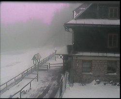 Terasa horského hotelu