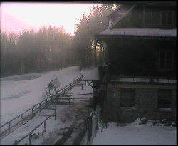 Terasa horského hotelu