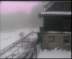 Terasa horského hotelu