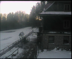 Terasa horského hotelu